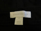 Charter Club Windham Skinny Pant Black Rayon Nylon Spandex Female Size 4 -- Used
