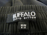 David Bitton Buffalo Pant Black Elastic Ankle Polyester Female Size M -- Used