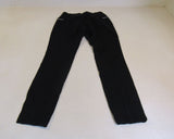 INC Pant Black Front Zip Pockets Rayon Nylon Spandex Female Size 4 -- Used