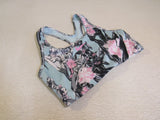 Nike Dri-Fit Sports Bra Blue with Black/Pink/White Racerback Female Size M -- Used