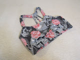 Feed Me Fight Me Sports Bra Gray/Coral Spandex Polyester Female Size S -- Used