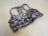 Lululemon Athletic Sports Bra Multicolored Racerback Luon Female Size 8 -- Used