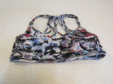 Lululemon Athletic Sports Bra Multicolored Racerback Luon Female Size 8 -- Used