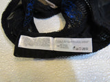 b.temptd Bra Black with Blue Accent Padded Nylon Spandex Female Size 34D -- Used