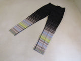 Calvin Klein Performance Leggings Black with Multicolored Stripes Female Size S -- Used