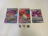 Pokemon Pins and Game Cards 3 Cards 3 Pins 858-102822 -- Used