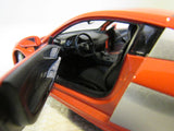 Welly Audi R8 V10 Model Car Red Scale 1/24 Doors and Back Open EXCITE39720290 Front Suspension Steering 24065 -- Used