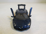 Maisto Lamborghini Aventador Model Car Navy Scale 1/24 Doors and Back Open 01730 LP700-4 -- Used