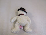 Russ Freezy Plush Snowman Off White Red Velvet Bow 101436 -- Used