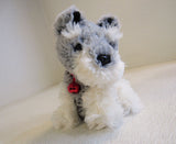 Designer Plush Dog Christmas Gray/White Dances Around Plays Music 24U5310 -- Used