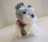Designer Plush Dog Christmas Gray/White Dances Around Plays Music 24U5310 -- Used