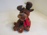 Designer Plush Christmas Moose Dances Around Plays Christmas Song 108-011923 -- Used