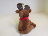 Designer Plush Christmas Moose Dances Around Plays Christmas Song 108-011923 -- Used