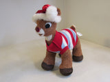 BAB Plush Rudolph The Red Nosed Reindeer Build A Bear Sweater and Hat 1006070 -- Used
