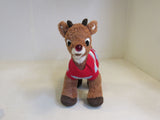 BAB Plush Rudolph The Red Nosed Reindeer Build A Bear Sweater and Hat 1006070 -- Used