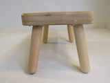 One Step Around Jake Stool Natural Painted Wood Letters 112-011923 -- Used