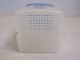 Tupperware Pick a Deli Pickle Olive Keeper Container Frost/Blue 1560-2 -- Used