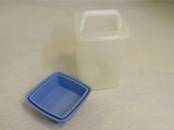 Tupperware Pick a Deli Pickle Olive Keeper Container Frost/Blue 1560-2 -- Used