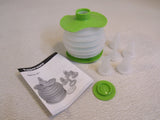 Tupperware Squeeze It Decorating Tool Lime Green/Frost 450-ml 5 Tips 6253A-5 -- Used