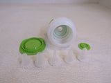 Tupperware Squeeze It Decorating Tool Lime Green/Frost 450-ml 5 Tips 6253A-5 -- Used