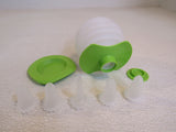 Tupperware Squeeze It Decorating Tool Lime Green/Frost 450-ml 5 Tips 6253A-5 -- Used