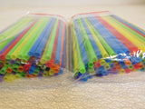 Everyday Living 100 Flexible Drinking Straws Lot of 2 Multicolored 61046 -- New