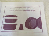 Tupperware Complete Stack Cooker Set Tupperwave 3-qt 3-L 150-011923 -- Used