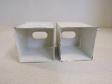 Designer Tissue Box Set of 2 Cream 1733 -- Used