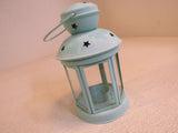 Designer Decorative Candle Lantern Mint Green 166-011923 -- Used
