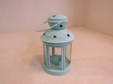 Designer Decorative Candle Lantern Mint Green 166-011923 -- Used
