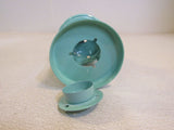 Designer Decorative Candle Lantern Mint Green 166-011923 -- Used
