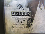 Malden Picture Frame 5-in x 7-in Black Stands Vertically or Horizontally 673-57 -- Used