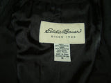 Eddie Bauer Jacket Basic Coat Polyester Polyfil Female Adult M Black Solid -- Used