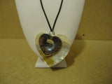 Designer Fashion Necklace 18in L Drop/Dangle Sea Shell Female Silver/White/Black -- Used