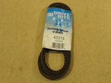 Drive Rite Automotive V Belt 41in Black 42315 15423Dr Rubber -- Used