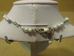 Designer Fashion Necklace 15-17in L Beaded/Strand Faux Pearl Metal Female Adult -- Used