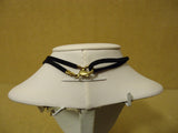 Designer Fashion Necklace 15in L Drop/Dangle Female Adult Blacks/Browns -- Used