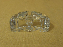 Mikasa Candle Holder 4in W x 2in H x 1 5/8in D Clear Crystal -- Used