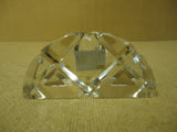 Mikasa Candle Holder 4in W x 2in H x 1 5/8in D Clear Crystal -- Used