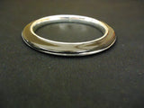 Designer Fashion Bracelet Bangle Metal Plastic Female Adult Silver/Black -- Used