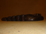 Handcrafted Hanging Wall Art 18in x 7in x 2 1/2in Brown Wood Metal -- Used