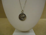 Designer Fashion Necklace 18in L Moon Star Chain Dangle Unisex Adult Silver -- Used