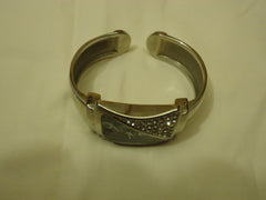 Carolina Watch Analog Dress Metal Band Female Adult Silvers/Blacks -- Used