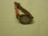 Signature Watch Analog Casual Leather Band Female Adult Pinks -- Used