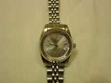 Raton Watch Analog Dress Metal Female Adult Silvers Solid -- Used