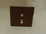 Generic Portable File Folder 12 1/2in x 11in x 5in Brown/Beige Plastic Paper -- Used