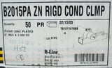 Cooper B-Line B2015PA Condiut Clamps 3in Box of 45 -- New