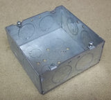 Outlet Box 4 3/4in Square 2 1/4in Deep -- New