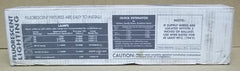 Light Concepts 273580 Fluorescent Wall Bracket White for 2 each 20W T12 Bulbs -- New
