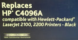 Office Depot Toner Cartridge Black Replaces HP C4096A -- New